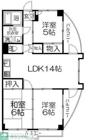 グランドカーサ武蔵野の物件間取画像